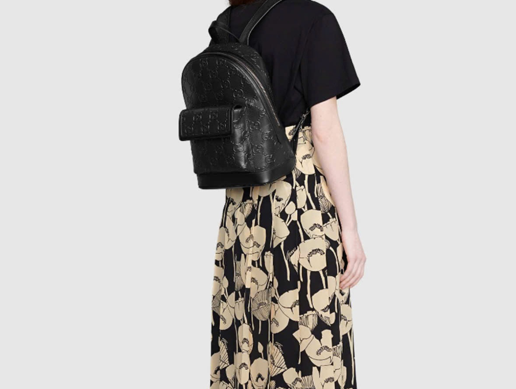 Balo Gucci GG Embossed Pattern ‘Black’ 658579-1W3BN-1000 - Ảnh 3