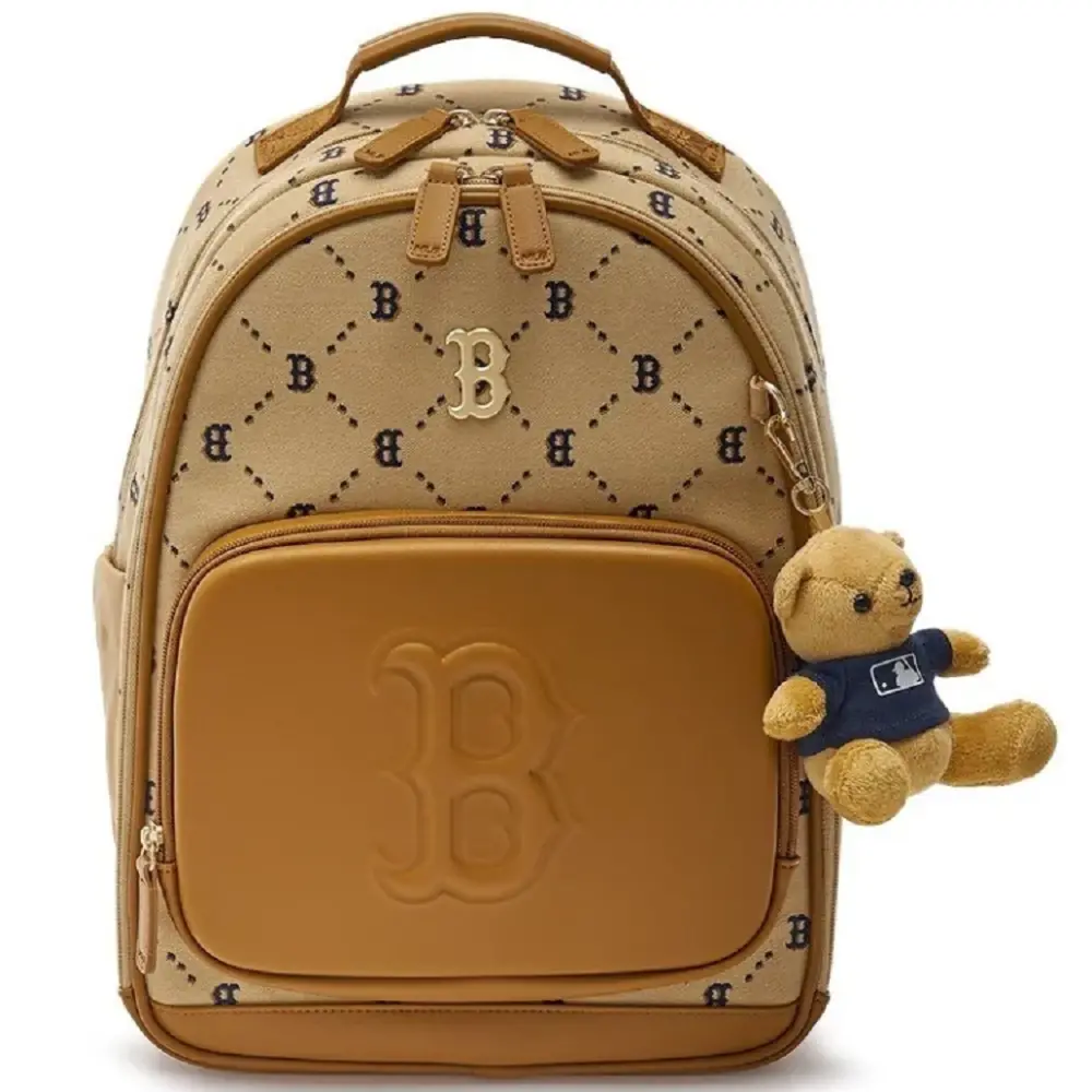 Balo MLB Cute Bear Boston ‘Red Sox Beige’ 7ABKMD34N-43BGS