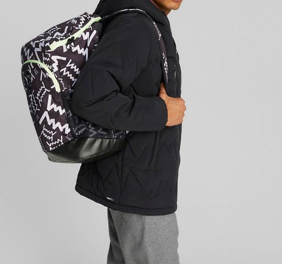 Balo Puma Basketball ‘Black White Green’ 07920501 - Ảnh 4