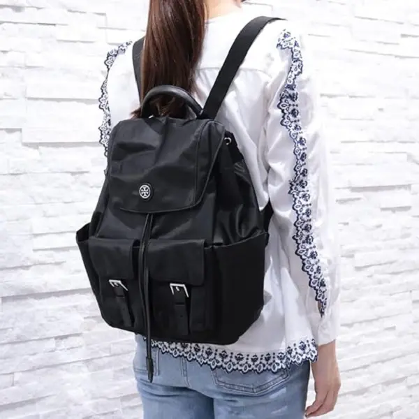 Balo Tory Burch Virginia Flap ‘Black’ 85061-001 - Ảnh 4