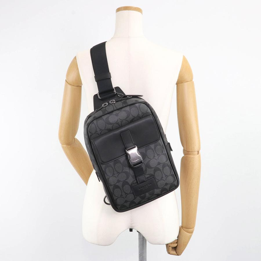 Túi Coach Track Pack In Signature ‘Black’ C2711-QBMI5 - Ảnh 3