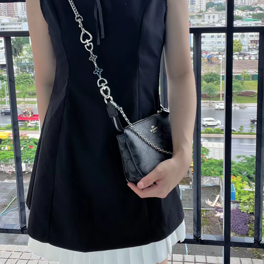 Túi Coach Nolita 10 Logo ‘Black’ C3308-SVTSQ - Ảnh 2