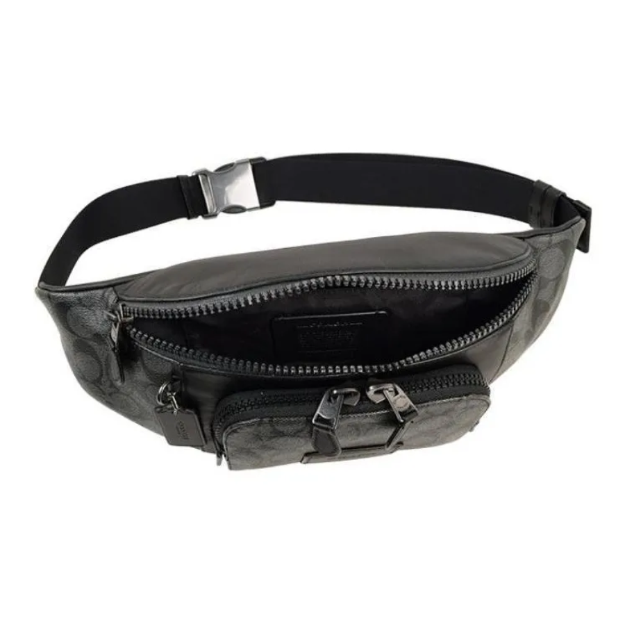 Túi Coach Track Belt ‘Black’ C3765-QBMI5 - Ảnh 3