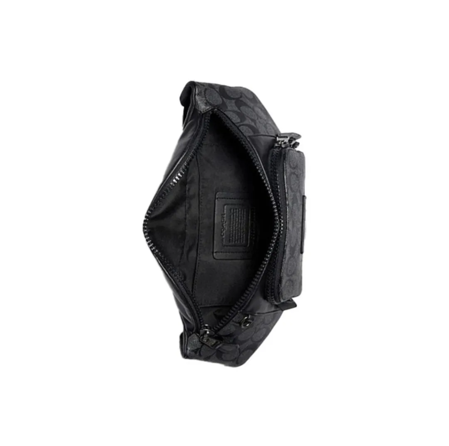 Túi Coach Track Belt ‘Black’ C3765-QBMI5 - Ảnh 2