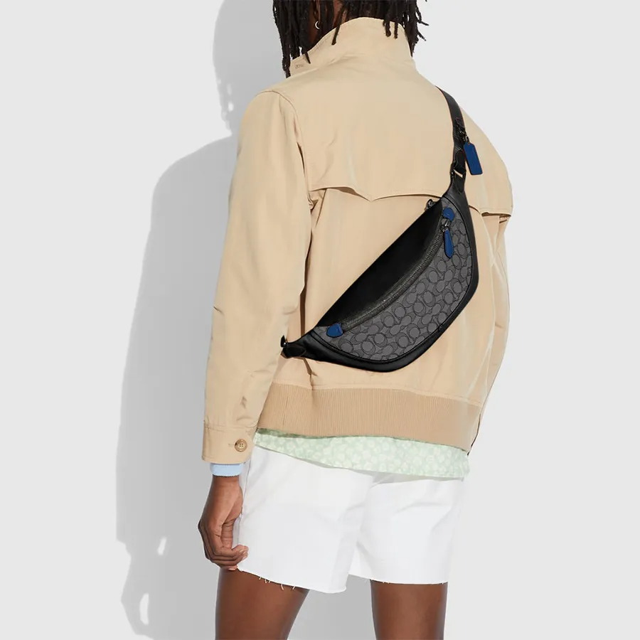 Túi Coach 1941 Black League ‘Charcoal’ C3795-JIO1U - Ảnh 4