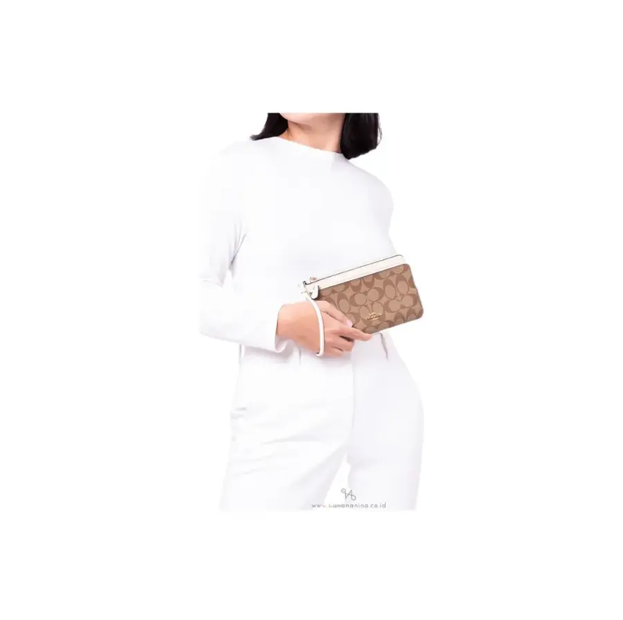 Alternative view of Túi Coach Double Zip Wallet In ‘Khaki’ C5576-IMDJ8