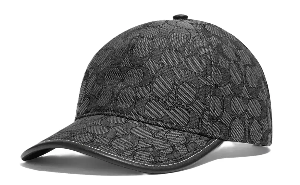 Mũ Coach Signature Jacquard Baseball Cap ‘Black’ C5816-OY2