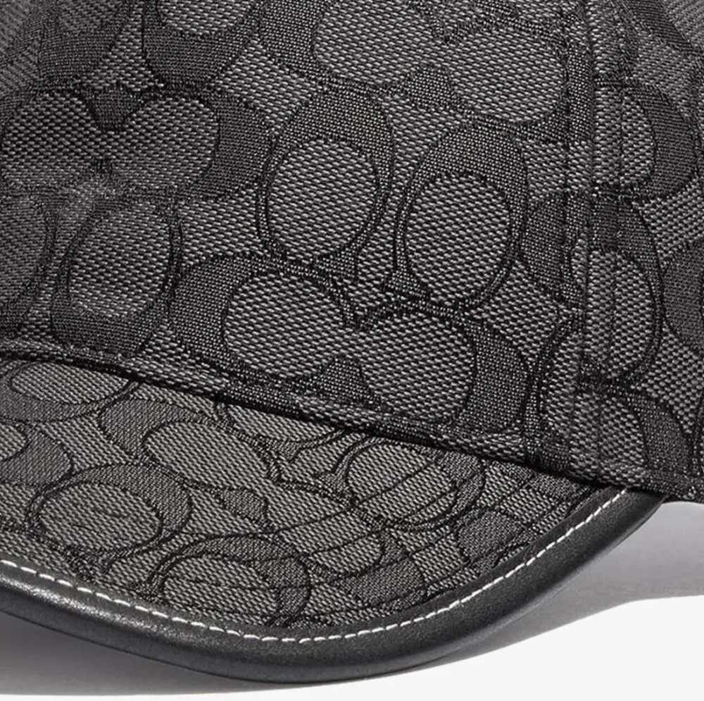 Alternative view of Mũ Coach Signature Jacquard Baseball Cap ‘Black’ C5816-OY2