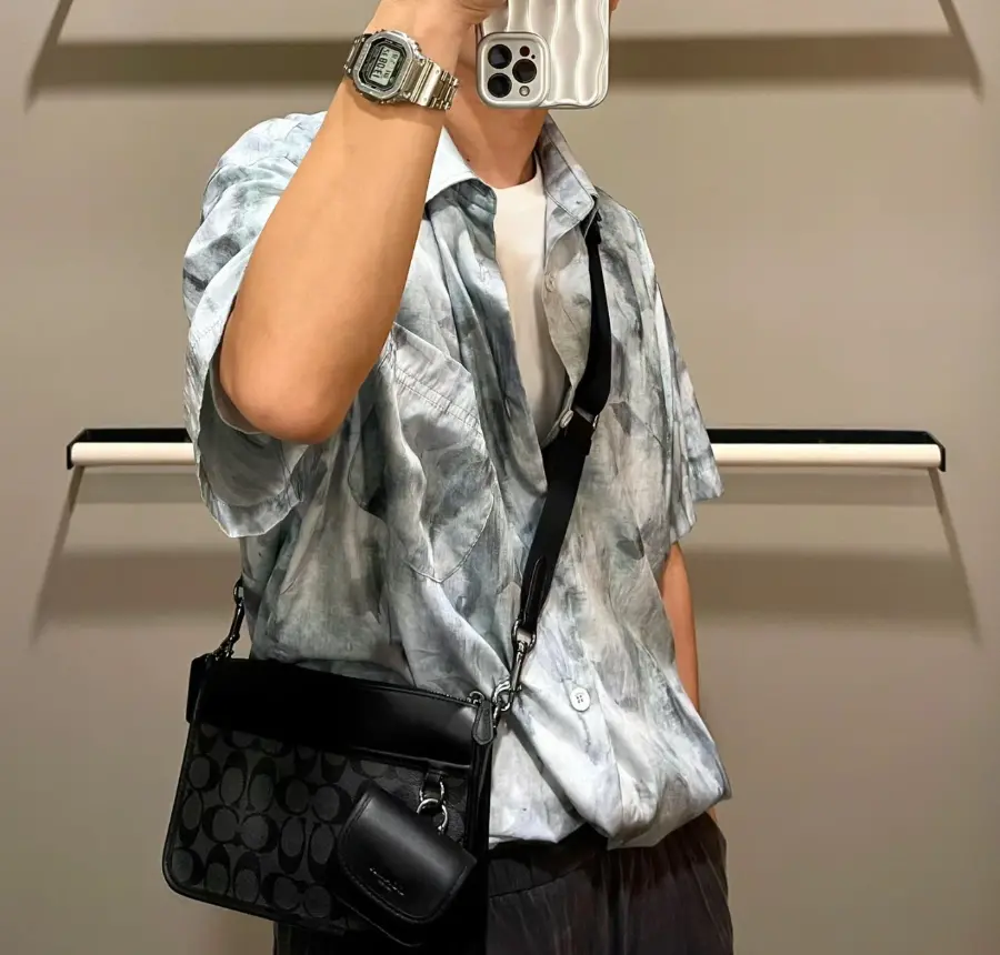 Túi Coach Heritage 25 ‘Black’ C8141-QBMI5 - Ảnh 3