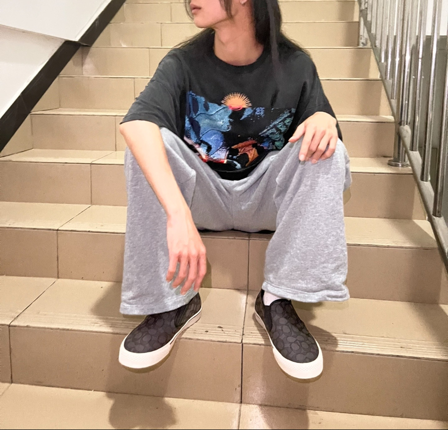 Giày Coach Jacquard Slip On Skate ‘Jacquard’ C8958-BLK - Ảnh 5