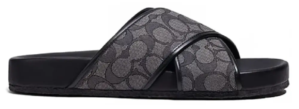 Dép Coach Signature Sandals ‘Black’ CA158-CQBK