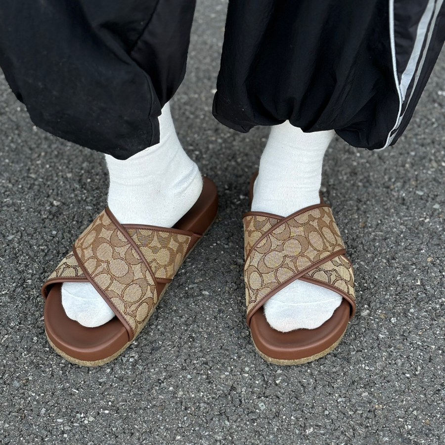 Dép Coach Flip-flop ‘Dark Green’ CA158-PJR - Ảnh 2