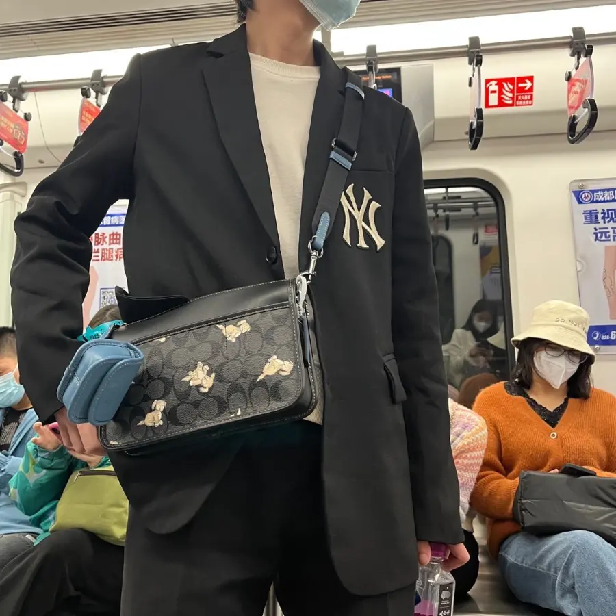 Alternative view of Túi Coach Heritage Crossbody ‘Creature Print’ CC131-QBPHT