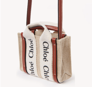 Alternative view of Túi Chloe Nano Woody In Linen ‘Brown’ CHC22-AP235I26-90U