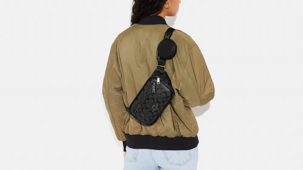 Túi Coach Elias Belt Bag ‘Black’ CJ506-QBO4G - Ảnh 3