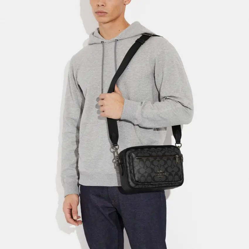 Alternative view of Túi Coach Elias Crossbody ‘Black’ CJ510-QBO4G