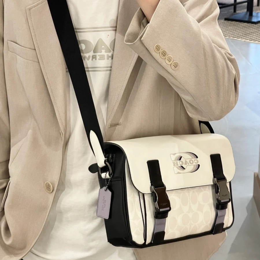 Túi Coach Track 27 ‘White’ CJ668-QBCAH - Ảnh 2