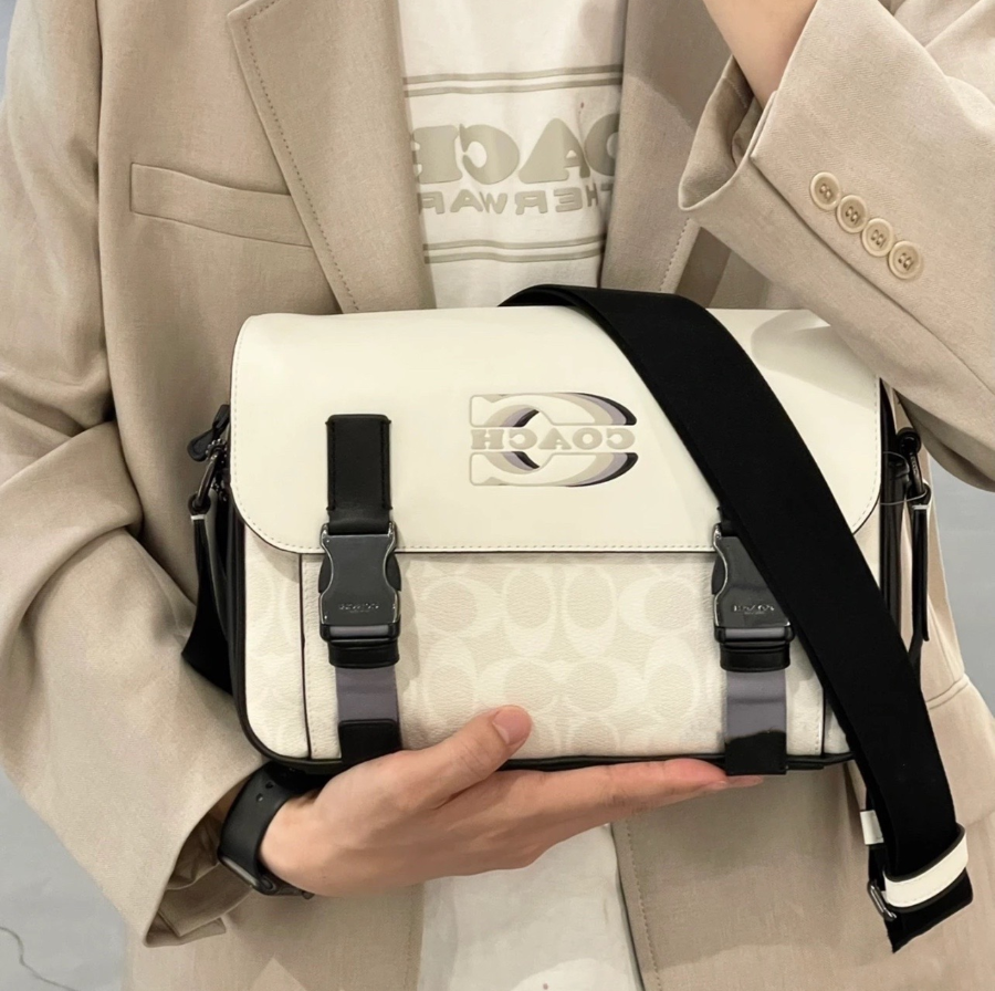 Túi Coach Track 27 ‘White’ CJ668-QBCAH - Ảnh 4