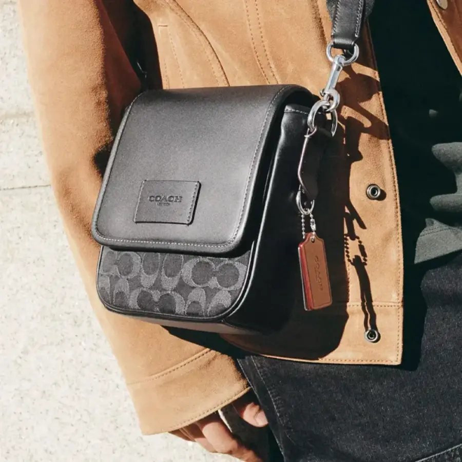 Alternative view of Túi Coach Lucas Crossbody ‘Denim’ CO916-SVBK