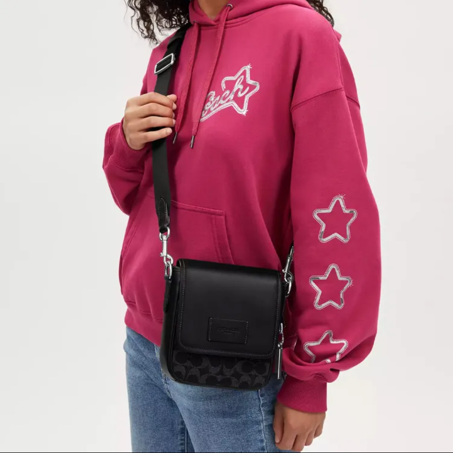 Túi Coach Lucas Crossbody ‘Denim’ CO916-SVBK - Ảnh 4