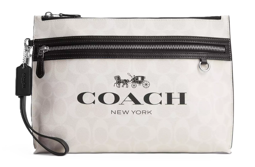 Túi Coach Carry All In Signature Canvas ‘Silver Chalk’ CP198-SVWGZ