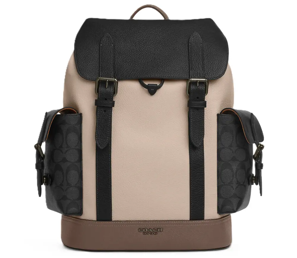 Balo Coach Hudson In Colorblock ‘Steam’ CT835-QBX7Q