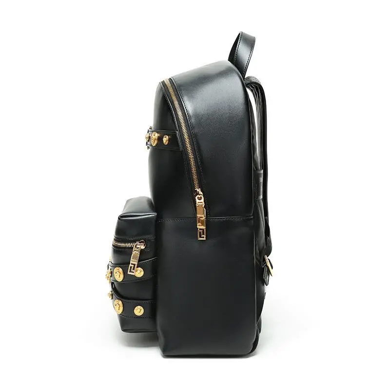 Alternative view of Balo Versace Leather Backpack ‘Black’ DFZ7321-DVTE5-K41OT