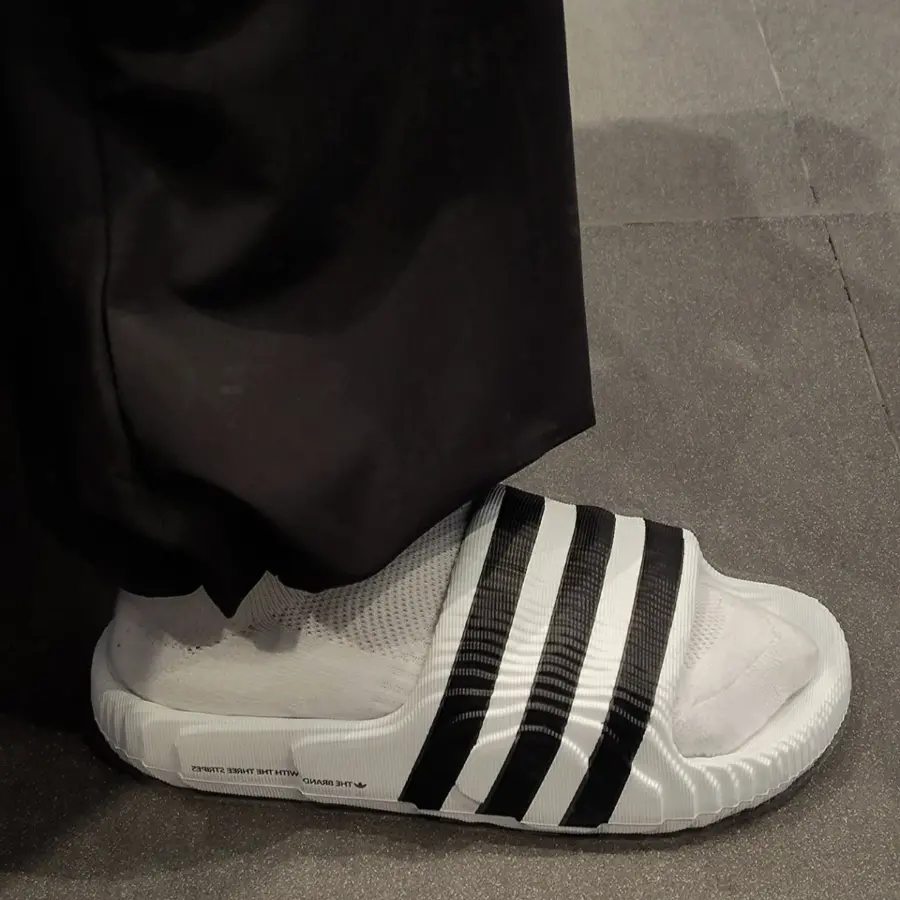 Dép Adidas Adilette 22 Slide ‘White Black’ IF3668 - Ảnh 5