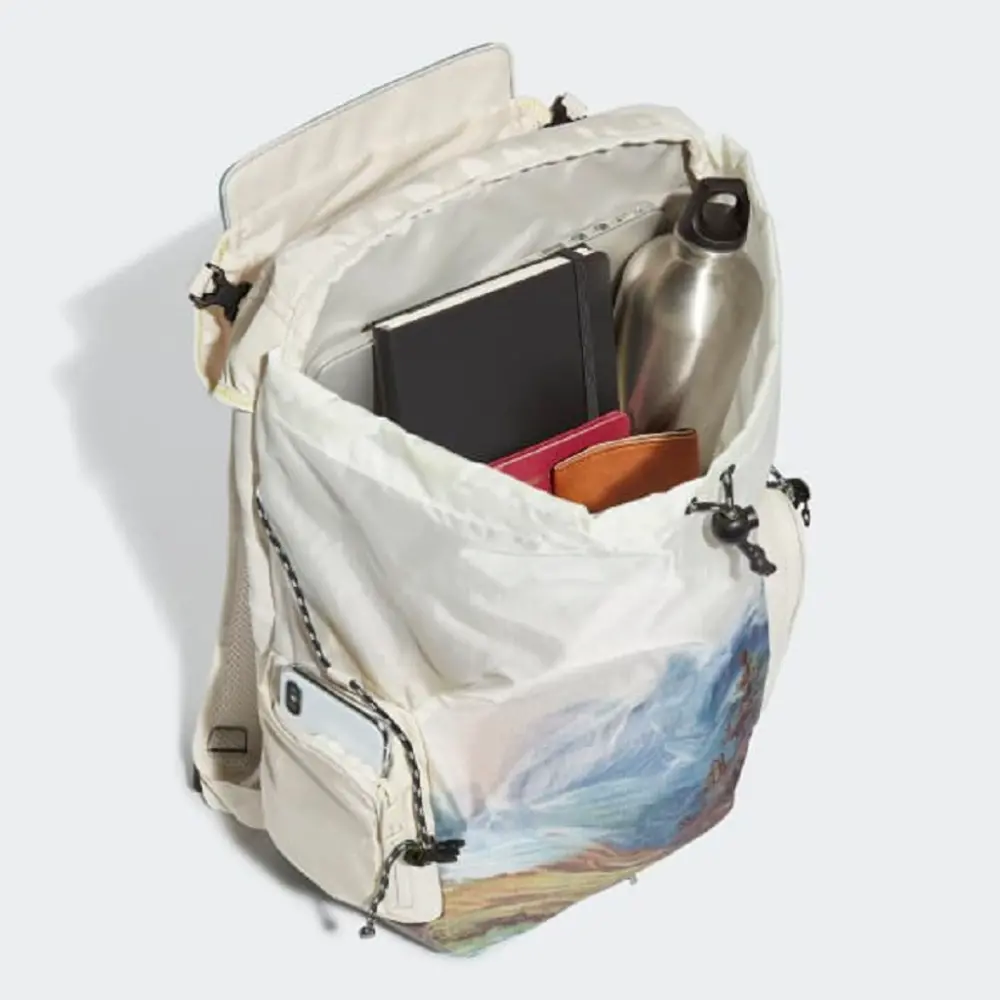 Alternative view of Balo Beige Explorer Primegreen Graphic Backpack GH7213