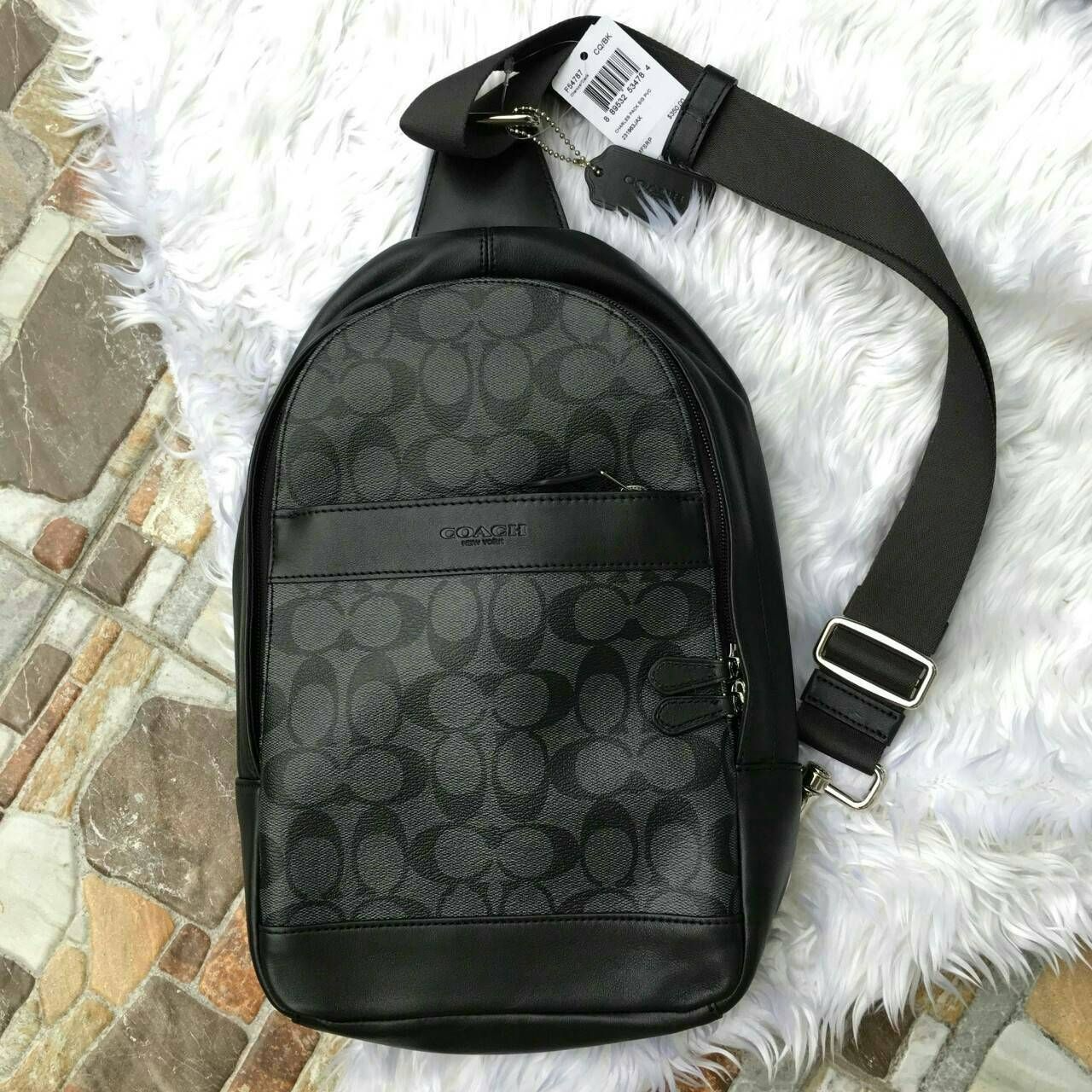 Túi Coach Charles Pack ‘Black’ F54787-CQBK - Ảnh 3