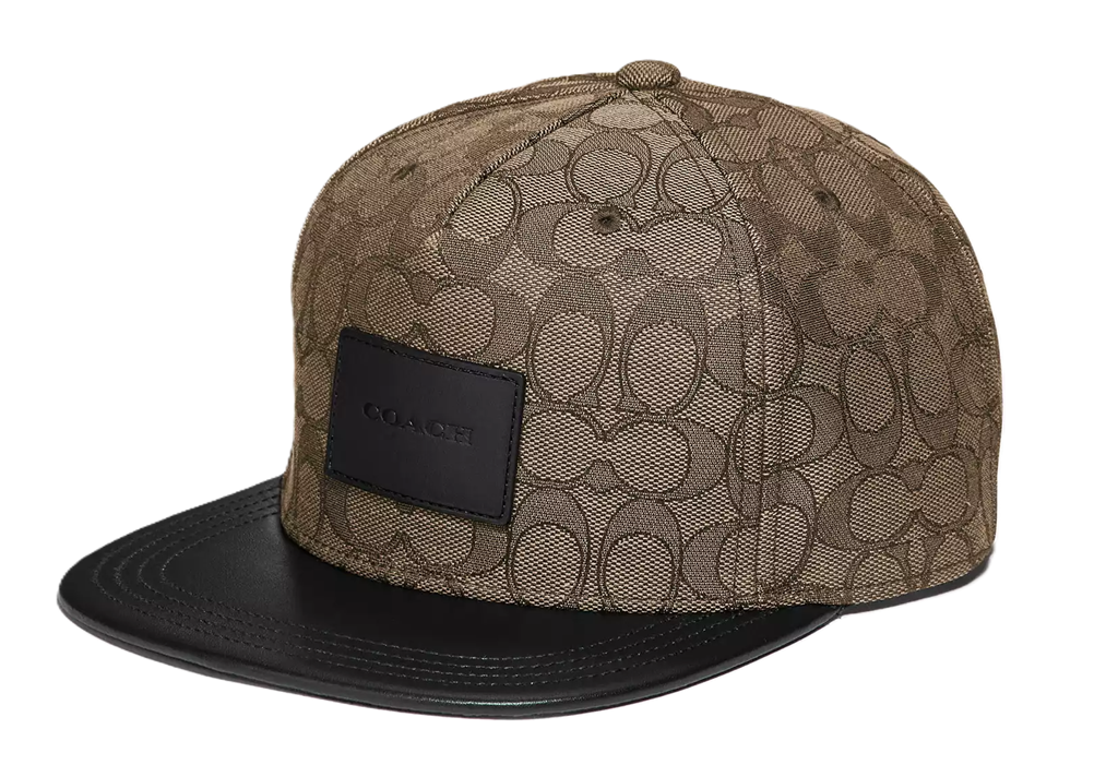 Mũ Coach Signature Flat Brim Hat ‘Khaki’ F68861