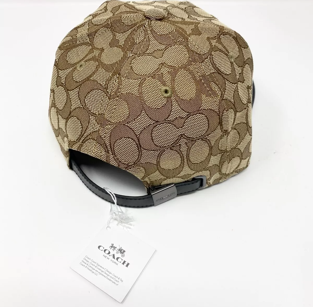 Mũ Coach Signature Flat Brim Hat ‘Khaki’ F68861 - Ảnh 3