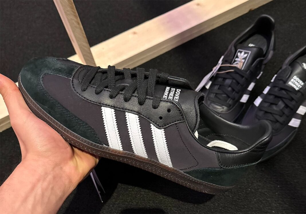 Giày Adidas Dover Street Market x Samba ‘Black White’ IH4979 - Ảnh 2