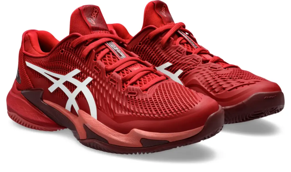 Giày Asics Court FF 3 Novak Clay ‘Cranberry’ 1041A362-962 - Ảnh 4