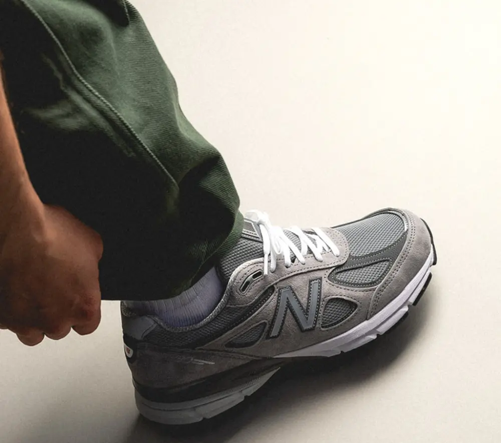 Alternative view of Giày New Balance 990V4 Made In USA ‘Grey Silver’ U990GR4