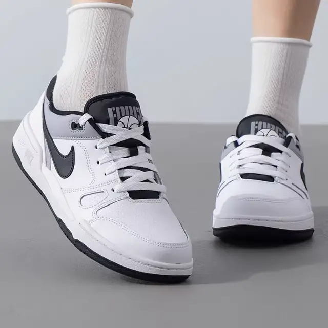 Giày Nike Full Force Low GS ‘White Black’ FV5929-101 - Ảnh 4