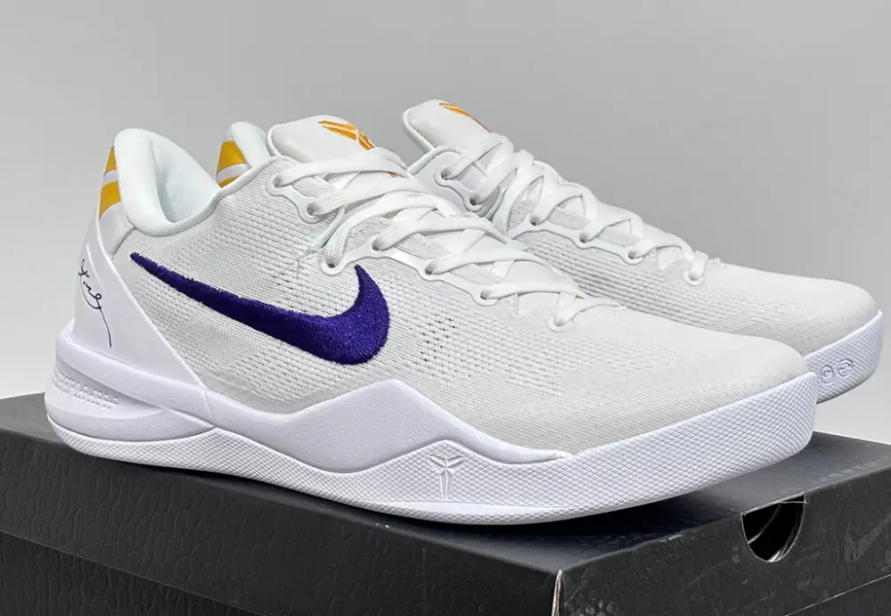 Giày Nike Kobe 8 Protro ‘Lakers Home’ HF9550-100 - Ảnh 4