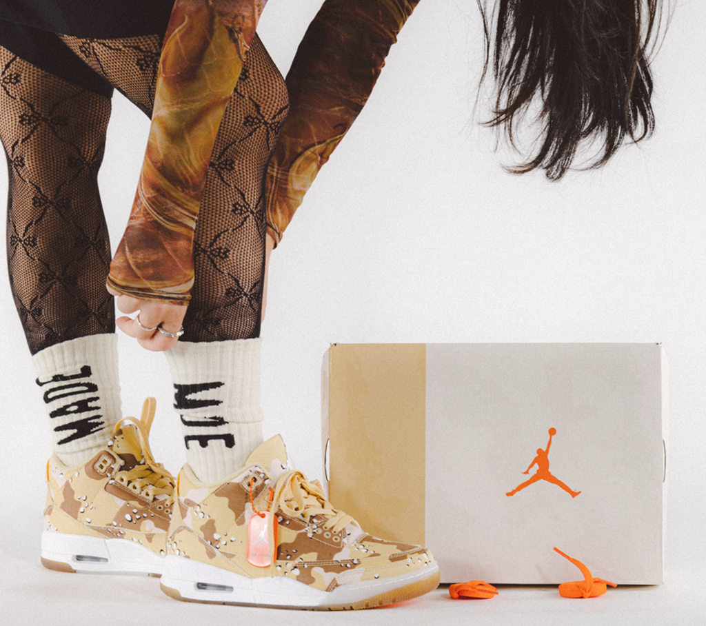 Giày Nike Air Jordan 3 Retro WNBA 'Desert Camo' HM4301-200 - Ảnh 2