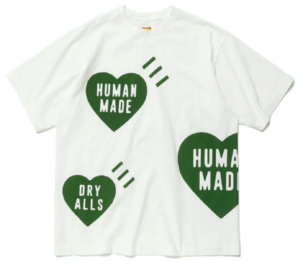 Áo Human Made Big Heart T-Shirt ‘Green’