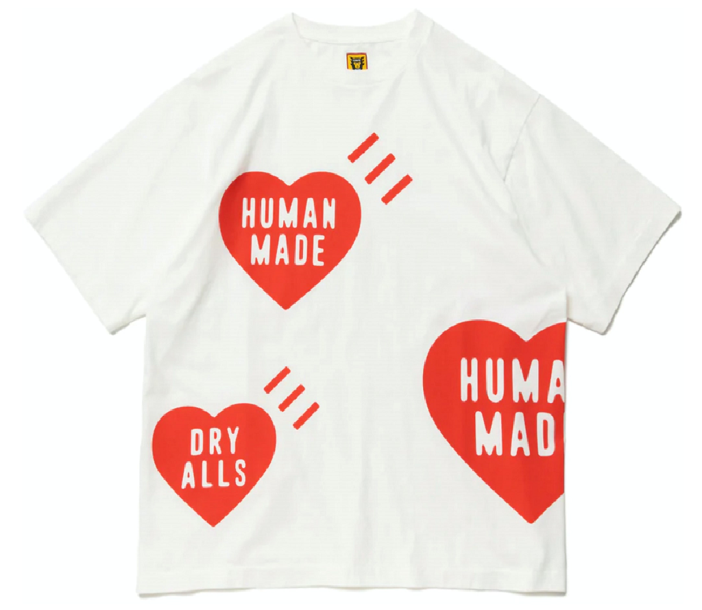 Áo Human Made Big Heart T-Shirt ‘Red’