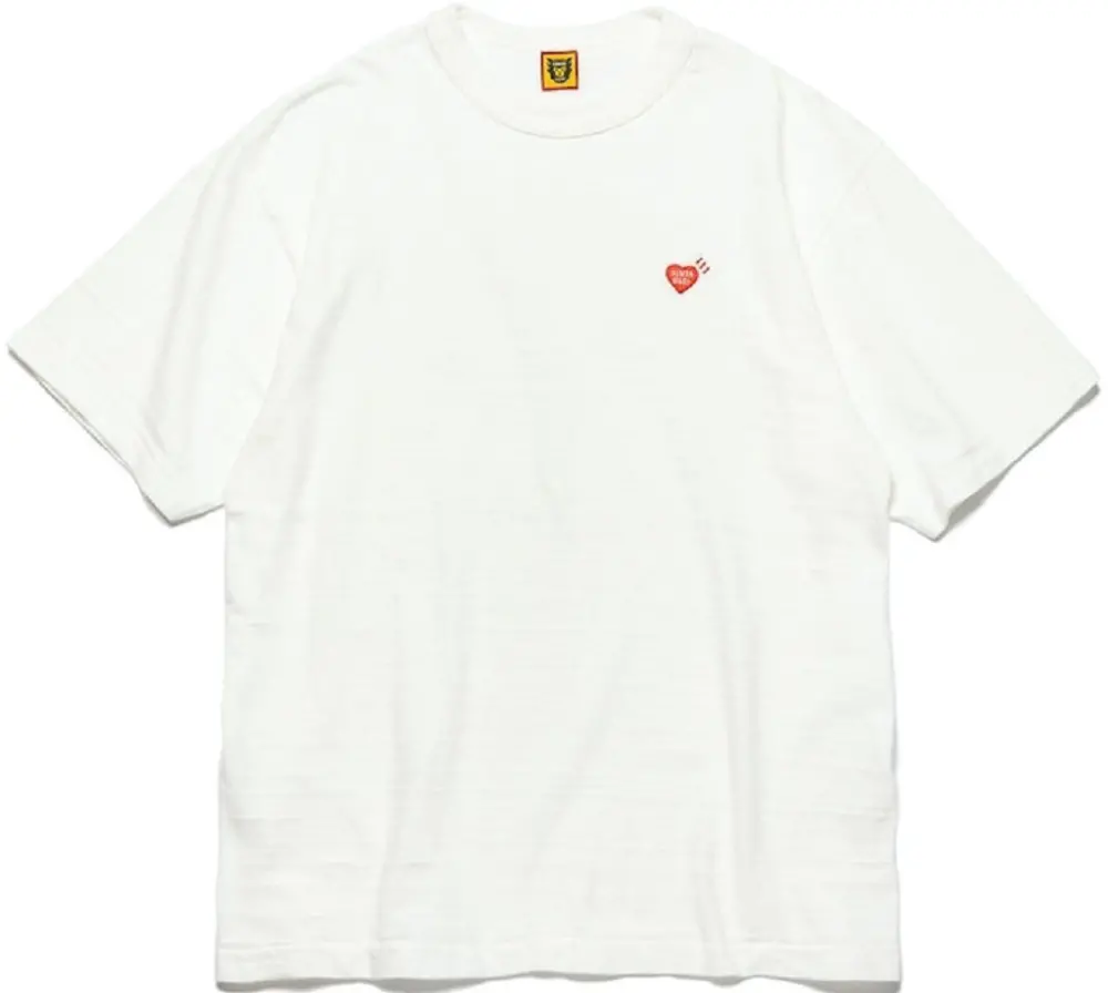 Áo Human Made Heart Badge T-Shirt FW22 ‘White’