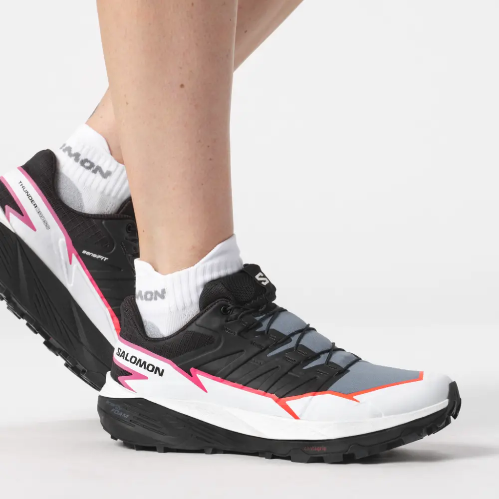 Giày Salomon Thundercross 'Black Pink Glow' L47382300 - Ảnh 4