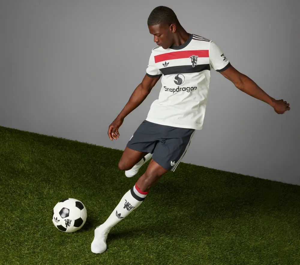 Áo adidas Manchester United 24/25 Third Jersey 'Off White' IY7814 - Ảnh 3