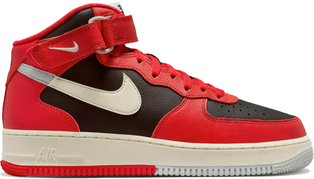 Giày Nike Air Force 1 Mid LV8 ‘Split Black Red’ DZ2554-001