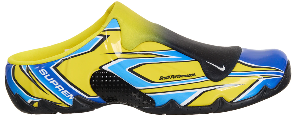 Supreme × Nike Clogposite SP Yellow/Blue SUPREME NIKE CLOGPOSITE SP NEW NWT OPTI YELLOW FN0289 700 MENs SZ