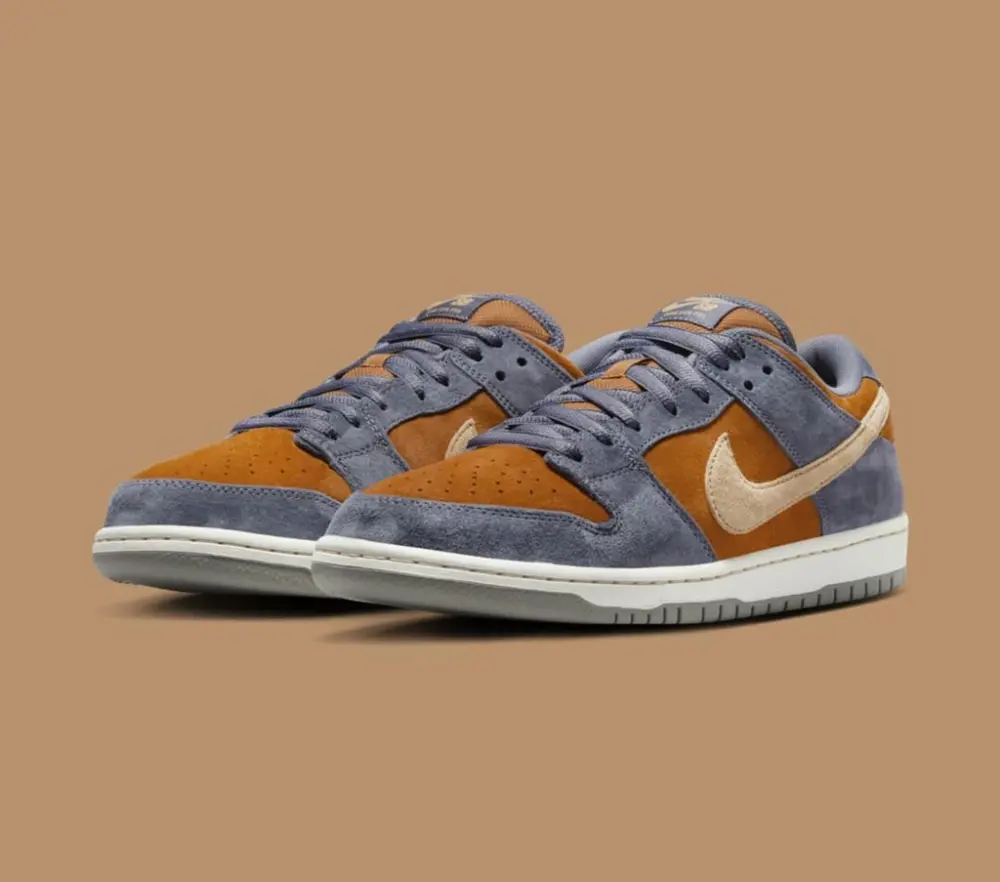 Giày Nike SB Dunk Low 'Light Carbon Monarch' HF3063-002 - Ảnh 3