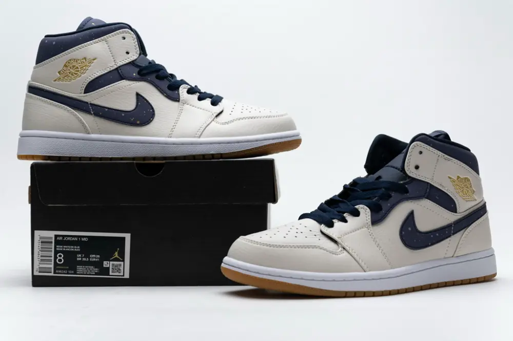 Giày Nike Jordan 1 Retro Mid ' Jeter' AH6342-104 - Ảnh 3