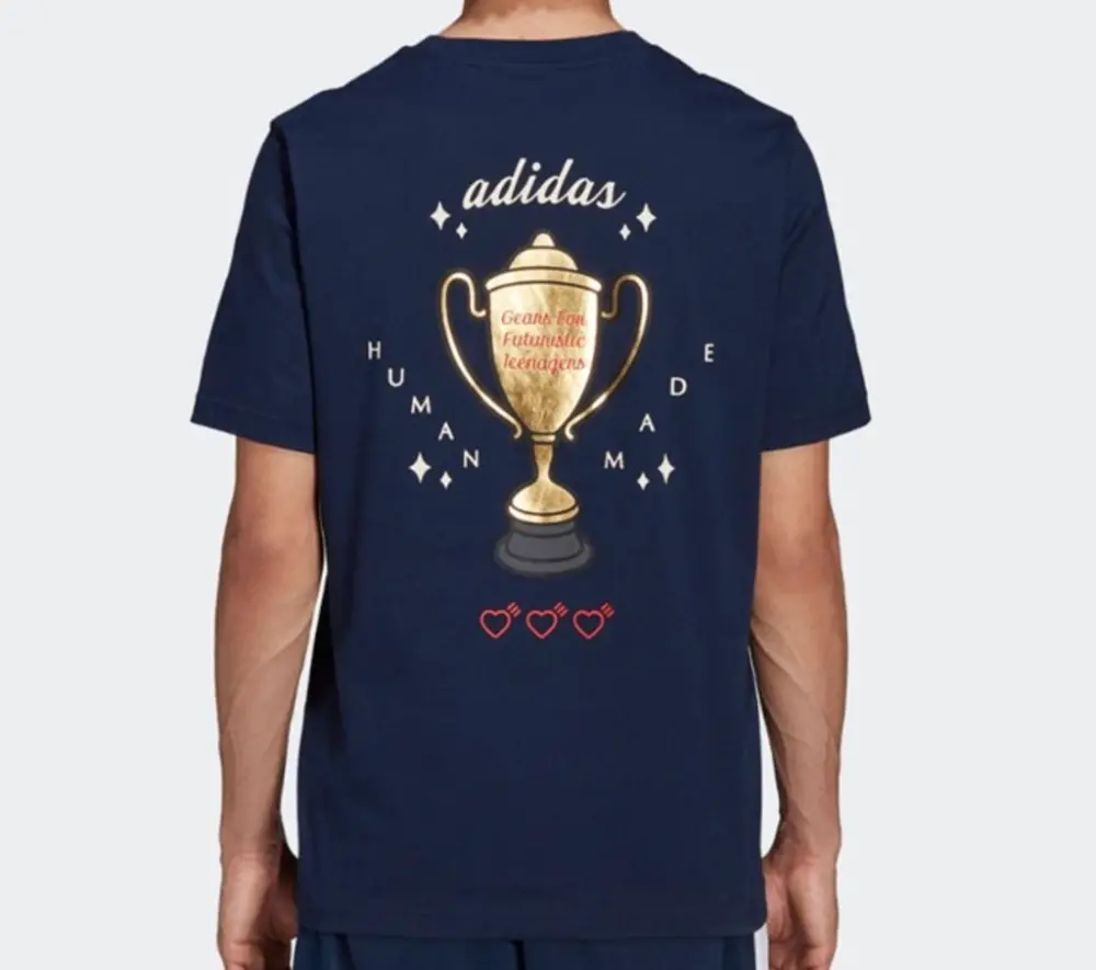 Áo Adidas x Human Made Graphic ‘Navy’ - Ảnh 3