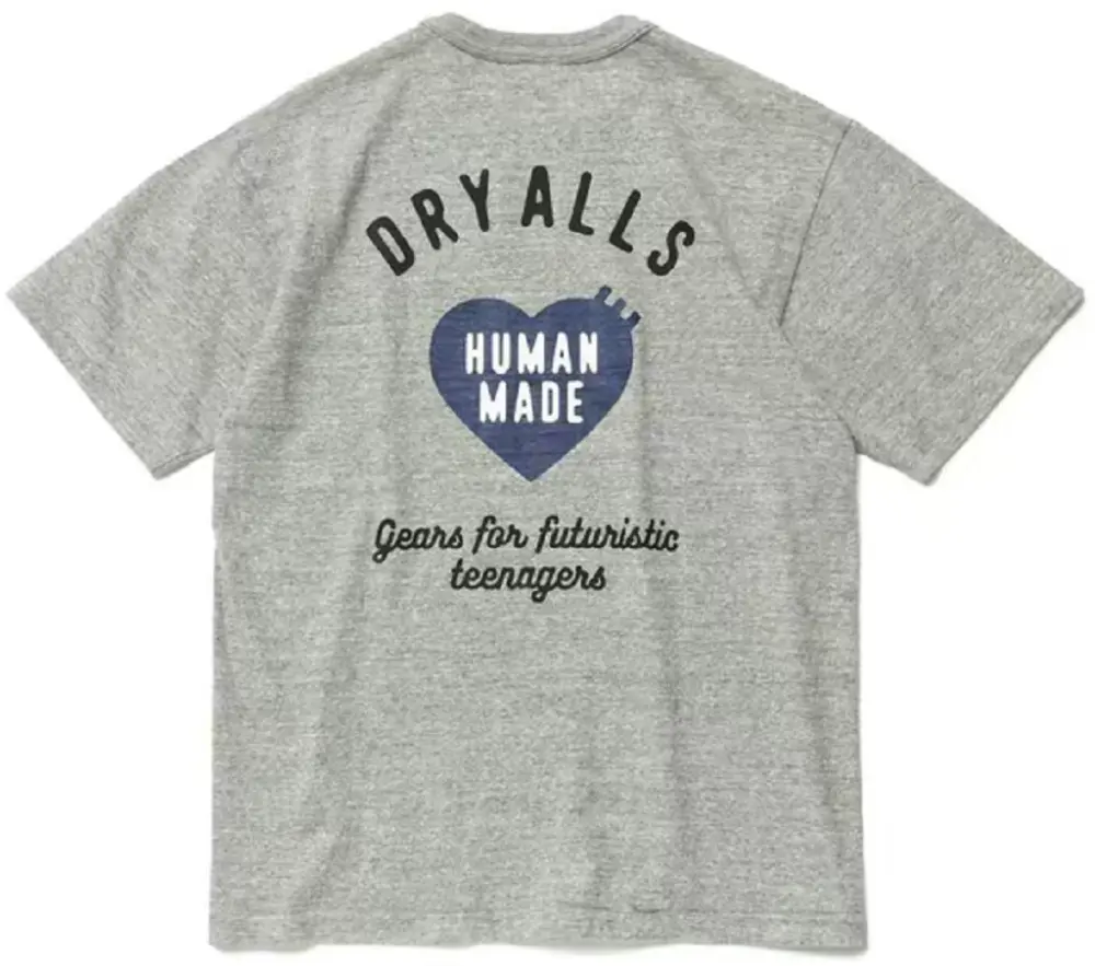 Áo Human Made Heart Logo T-Shirt ‘Grey’