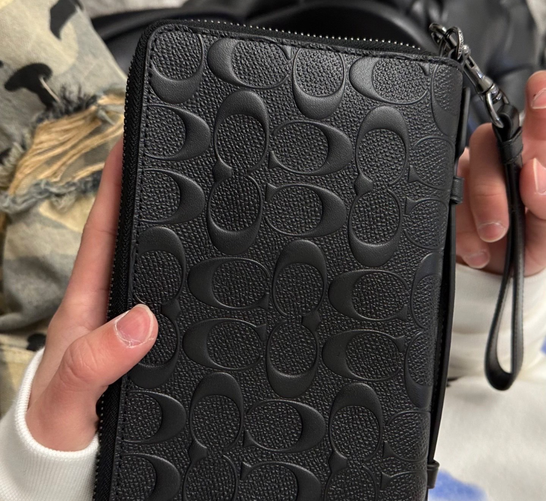 Túi Coach Double Zip Travel Organizer ‘Black’ 67637-QBBK - Ảnh 3